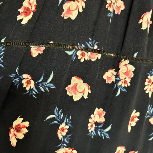 Lug Von Siga Maxi Blue w/ Pink Floral Dress - Size 42FR/US10 - Picture 13 of 16